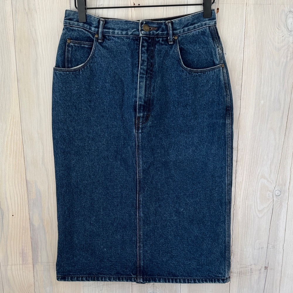Vintage Geoffrey Hunter Denim Skirt Size S